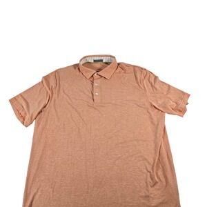 Tasc Performance Men XL Apricot Orange Micro Modal Blend Short Sleeve Polo Shirt